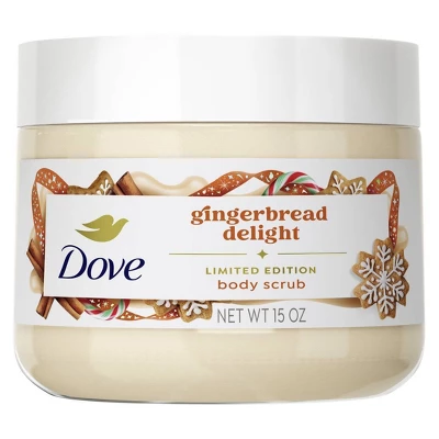 Dove Beauty Limited Edition Holiday Treat Body Scrub – Gingerbread Delight, 15oz